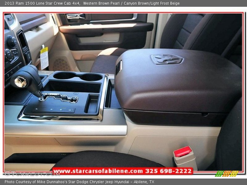Western Brown Pearl / Canyon Brown/Light Frost Beige 2013 Ram 1500 Lone Star Crew Cab 4x4