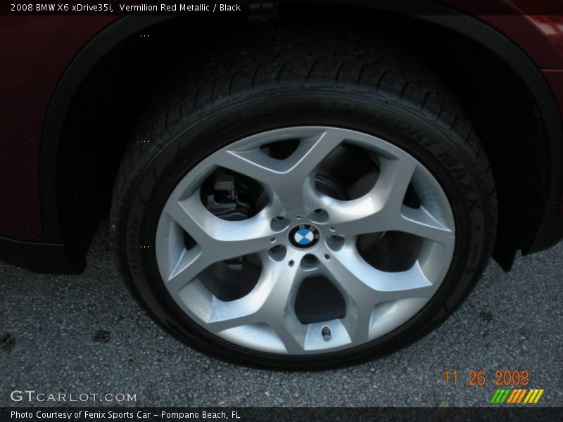 Vermilion Red Metallic / Black 2008 BMW X6 xDrive35i