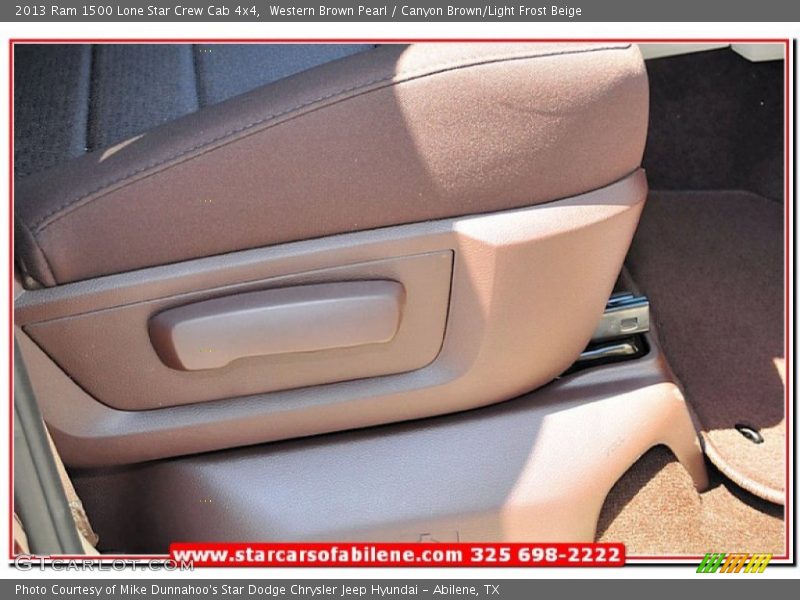 Western Brown Pearl / Canyon Brown/Light Frost Beige 2013 Ram 1500 Lone Star Crew Cab 4x4