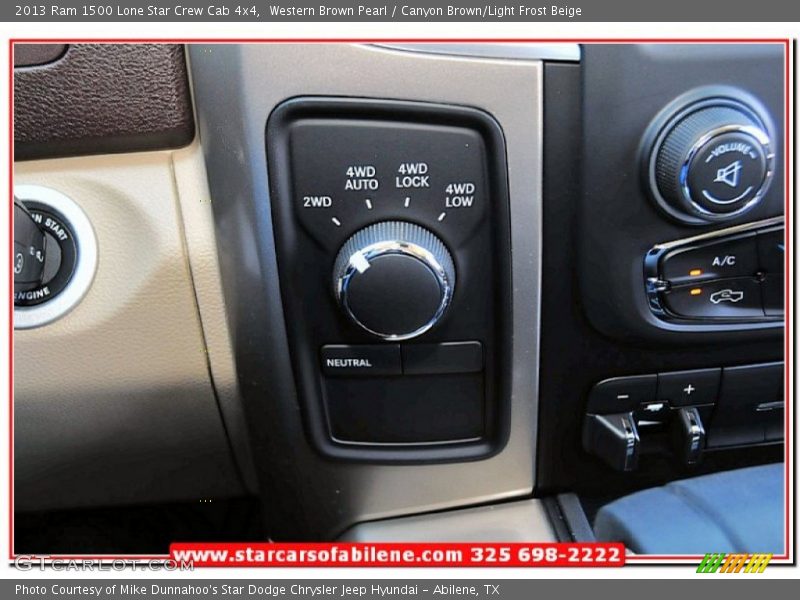 Western Brown Pearl / Canyon Brown/Light Frost Beige 2013 Ram 1500 Lone Star Crew Cab 4x4