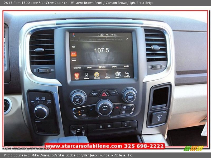 Western Brown Pearl / Canyon Brown/Light Frost Beige 2013 Ram 1500 Lone Star Crew Cab 4x4