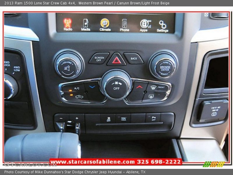 Western Brown Pearl / Canyon Brown/Light Frost Beige 2013 Ram 1500 Lone Star Crew Cab 4x4