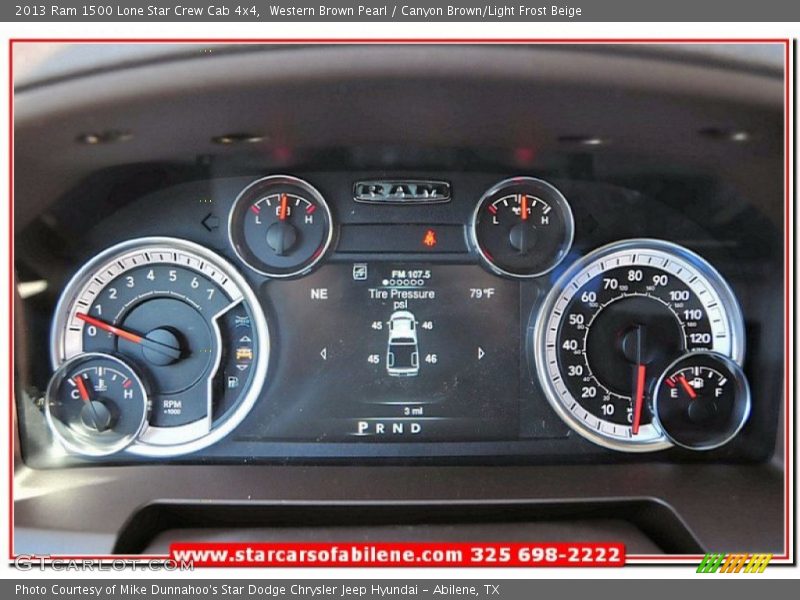 Western Brown Pearl / Canyon Brown/Light Frost Beige 2013 Ram 1500 Lone Star Crew Cab 4x4