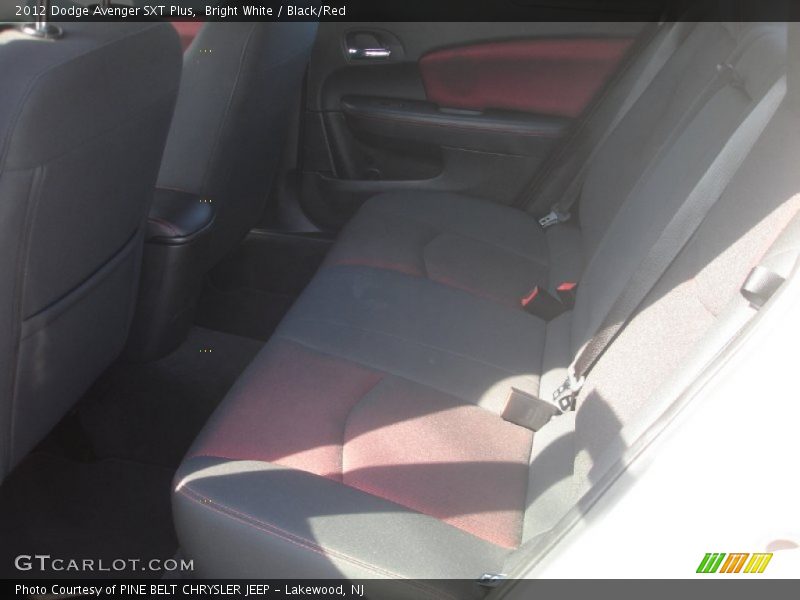 Bright White / Black/Red 2012 Dodge Avenger SXT Plus