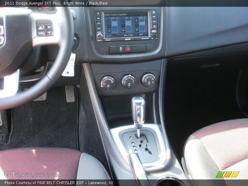 Bright White / Black/Red 2012 Dodge Avenger SXT Plus