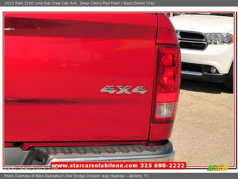 Deep Cherry Red Pearl / Black/Diesel Gray 2013 Ram 1500 Lone Star Crew Cab 4x4