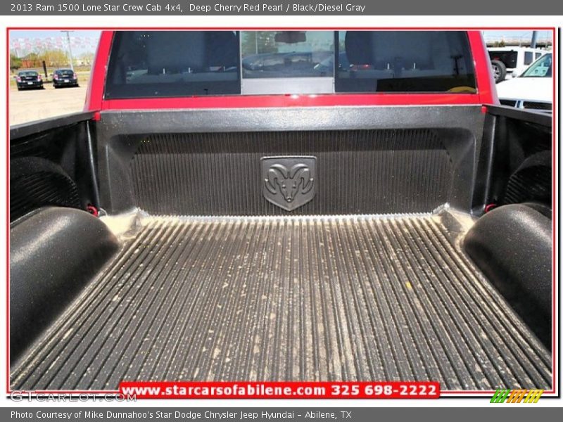 Deep Cherry Red Pearl / Black/Diesel Gray 2013 Ram 1500 Lone Star Crew Cab 4x4