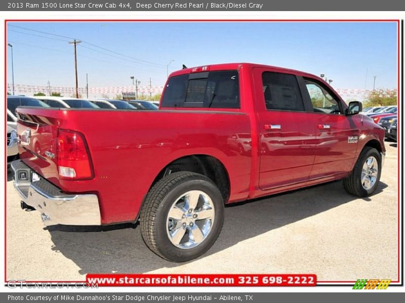 Deep Cherry Red Pearl / Black/Diesel Gray 2013 Ram 1500 Lone Star Crew Cab 4x4