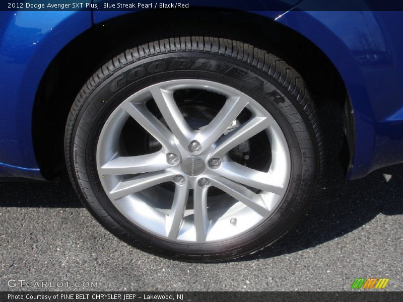 Blue Streak Pearl / Black/Red 2012 Dodge Avenger SXT Plus