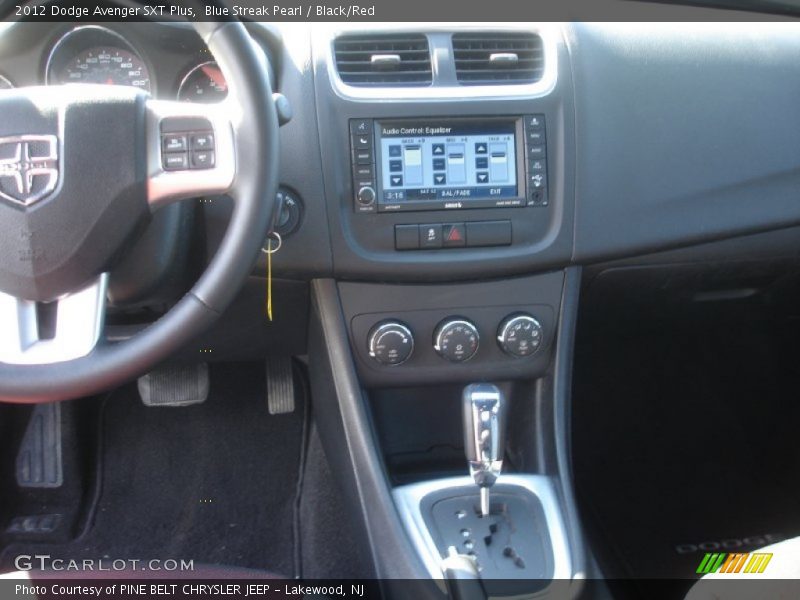 Blue Streak Pearl / Black/Red 2012 Dodge Avenger SXT Plus
