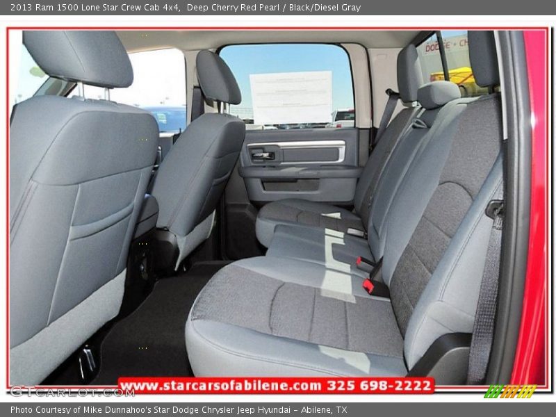 Deep Cherry Red Pearl / Black/Diesel Gray 2013 Ram 1500 Lone Star Crew Cab 4x4