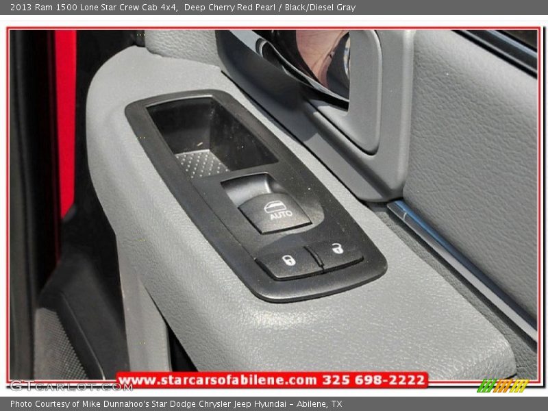 Deep Cherry Red Pearl / Black/Diesel Gray 2013 Ram 1500 Lone Star Crew Cab 4x4