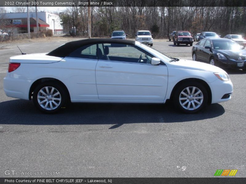 Bright White / Black 2012 Chrysler 200 Touring Convertible