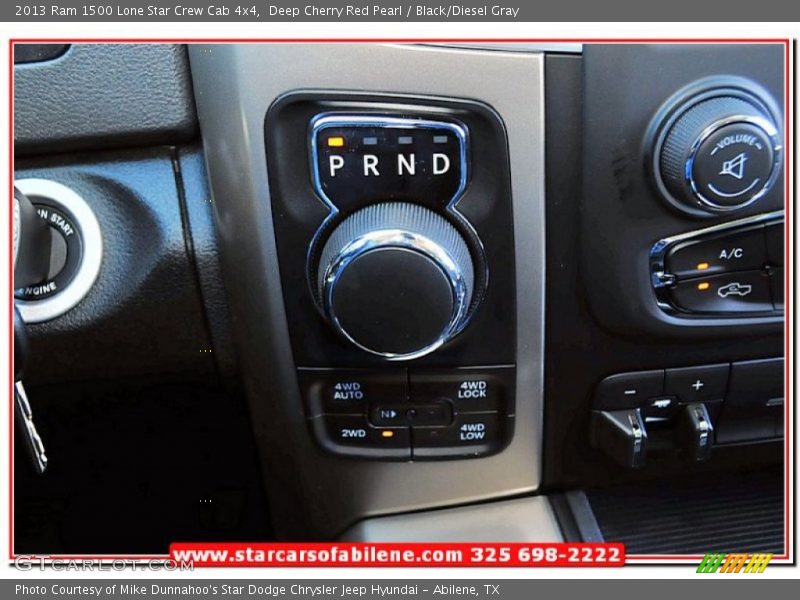 Deep Cherry Red Pearl / Black/Diesel Gray 2013 Ram 1500 Lone Star Crew Cab 4x4