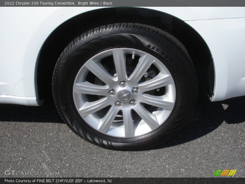 Bright White / Black 2012 Chrysler 200 Touring Convertible