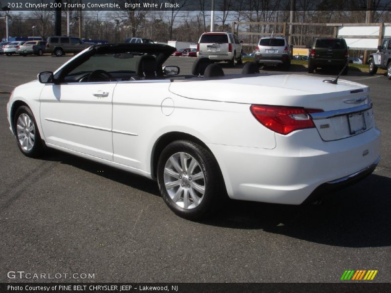 Bright White / Black 2012 Chrysler 200 Touring Convertible