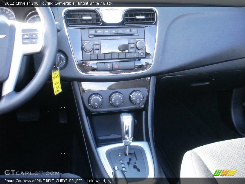Bright White / Black 2012 Chrysler 200 Touring Convertible