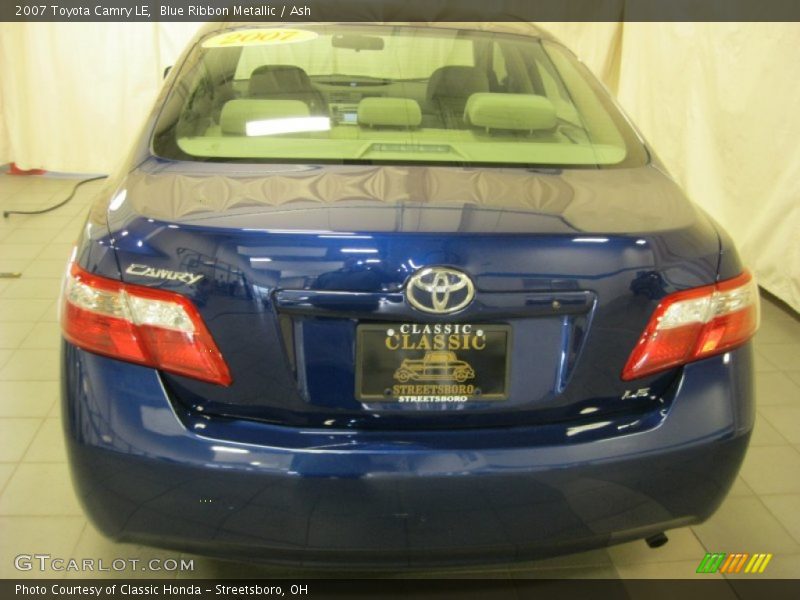 Blue Ribbon Metallic / Ash 2007 Toyota Camry LE