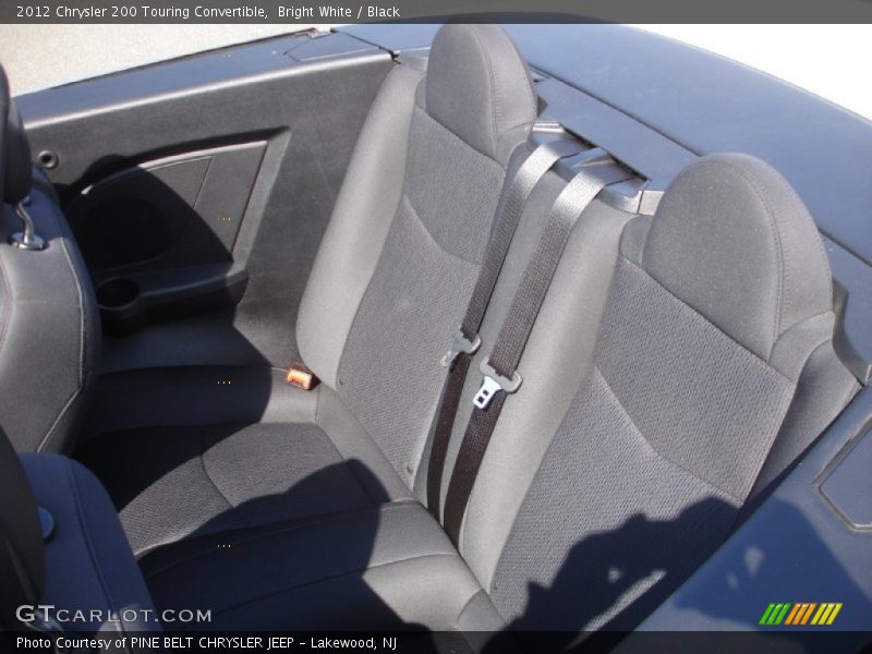 Bright White / Black 2012 Chrysler 200 Touring Convertible
