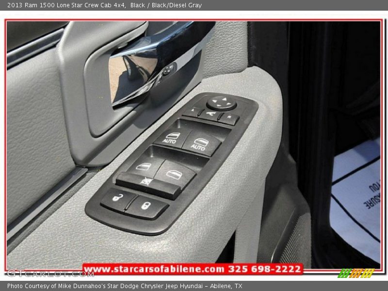 Black / Black/Diesel Gray 2013 Ram 1500 Lone Star Crew Cab 4x4