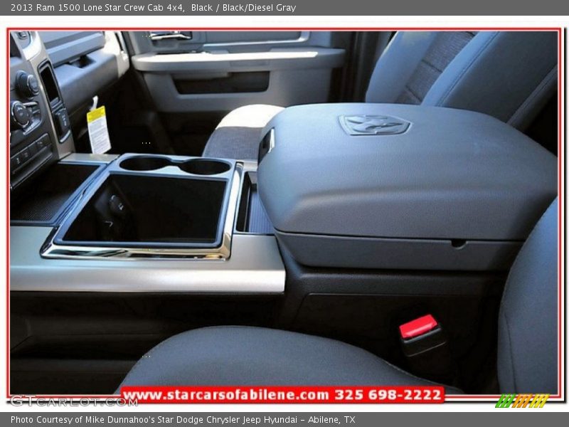 Black / Black/Diesel Gray 2013 Ram 1500 Lone Star Crew Cab 4x4