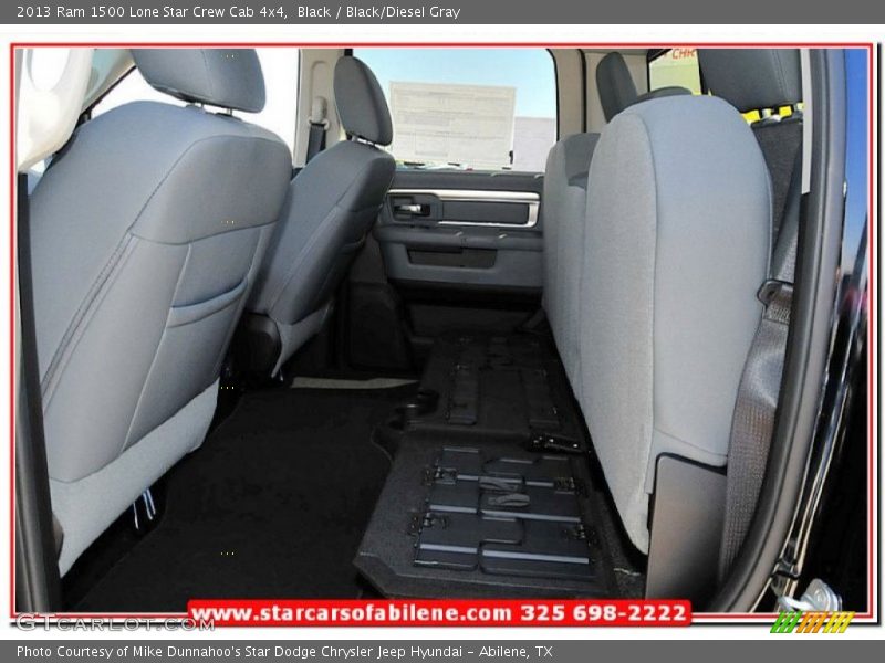 Black / Black/Diesel Gray 2013 Ram 1500 Lone Star Crew Cab 4x4