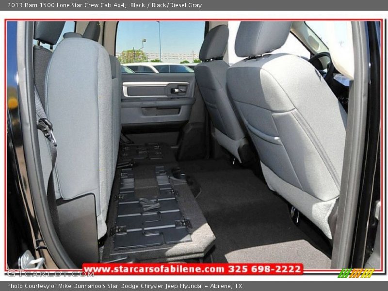 Black / Black/Diesel Gray 2013 Ram 1500 Lone Star Crew Cab 4x4