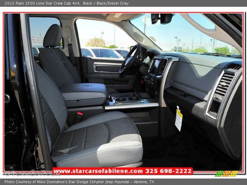 Black / Black/Diesel Gray 2013 Ram 1500 Lone Star Crew Cab 4x4