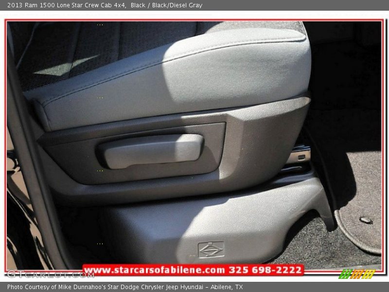 Black / Black/Diesel Gray 2013 Ram 1500 Lone Star Crew Cab 4x4