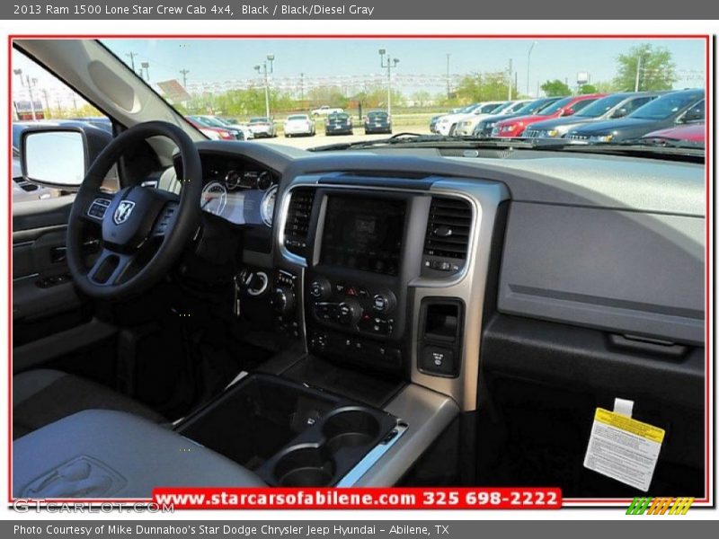 Black / Black/Diesel Gray 2013 Ram 1500 Lone Star Crew Cab 4x4