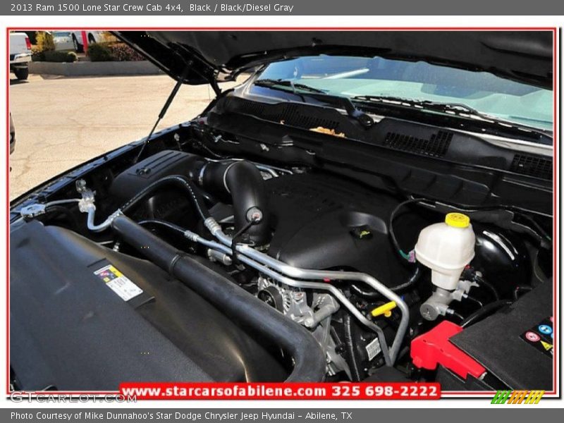 Black / Black/Diesel Gray 2013 Ram 1500 Lone Star Crew Cab 4x4