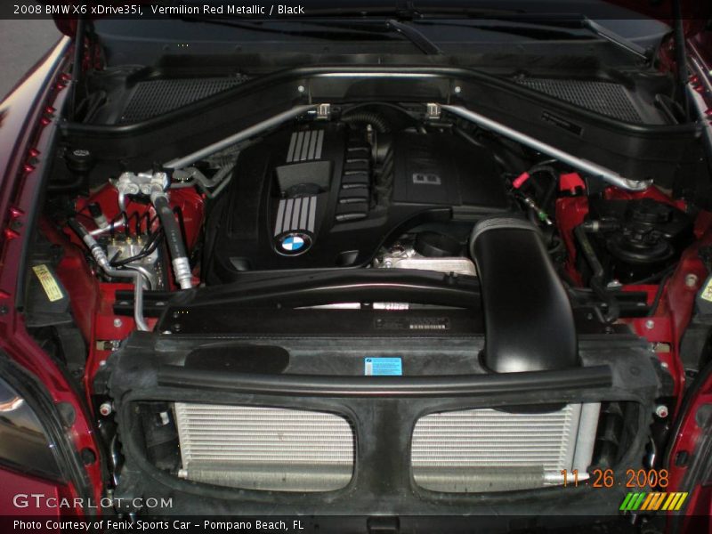 Vermilion Red Metallic / Black 2008 BMW X6 xDrive35i