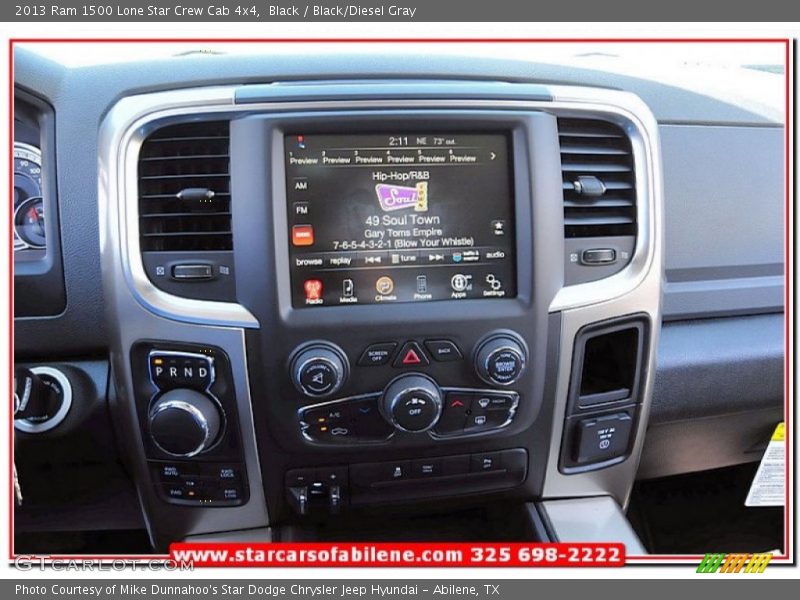 Black / Black/Diesel Gray 2013 Ram 1500 Lone Star Crew Cab 4x4