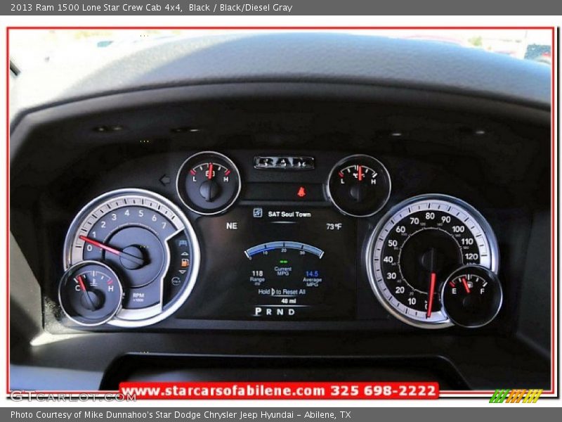 Black / Black/Diesel Gray 2013 Ram 1500 Lone Star Crew Cab 4x4