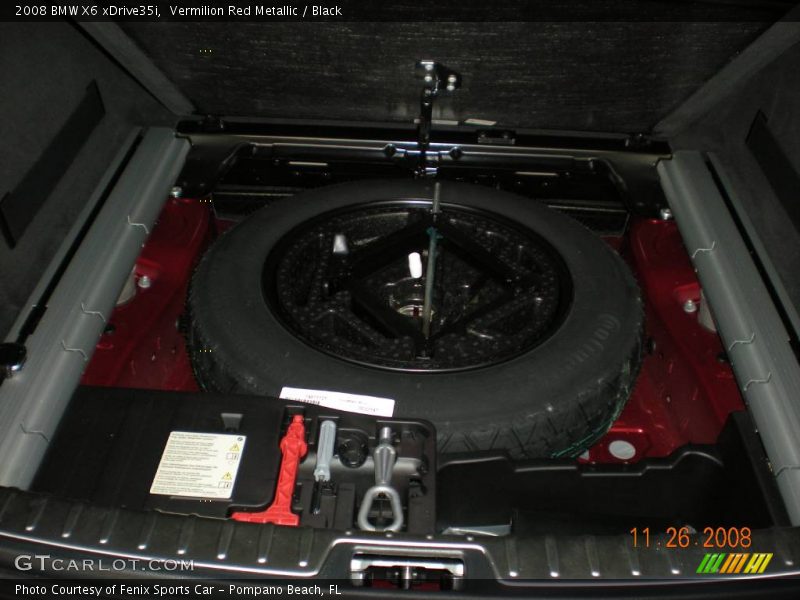 Vermilion Red Metallic / Black 2008 BMW X6 xDrive35i