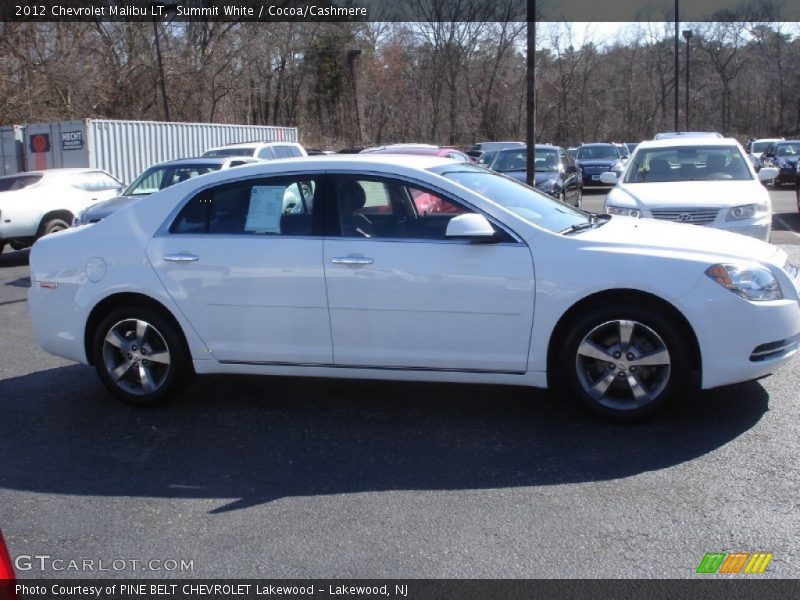 Summit White / Cocoa/Cashmere 2012 Chevrolet Malibu LT