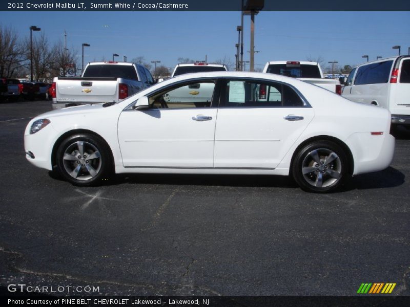 Summit White / Cocoa/Cashmere 2012 Chevrolet Malibu LT