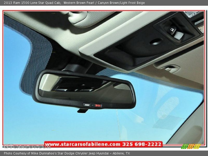 Western Brown Pearl / Canyon Brown/Light Frost Beige 2013 Ram 1500 Lone Star Quad Cab