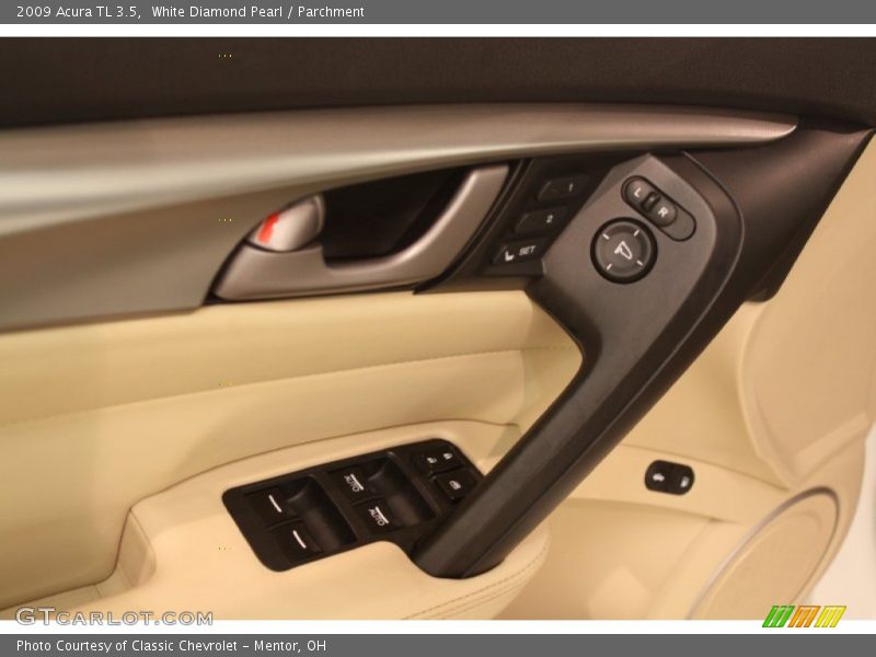 White Diamond Pearl / Parchment 2009 Acura TL 3.5