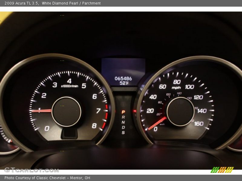 White Diamond Pearl / Parchment 2009 Acura TL 3.5