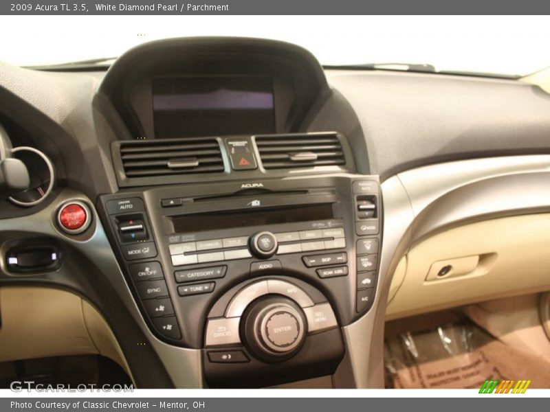 White Diamond Pearl / Parchment 2009 Acura TL 3.5