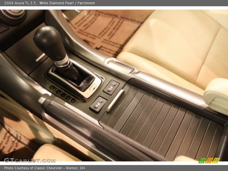 White Diamond Pearl / Parchment 2009 Acura TL 3.5