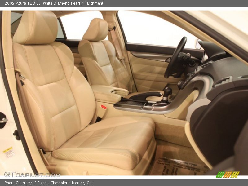 White Diamond Pearl / Parchment 2009 Acura TL 3.5