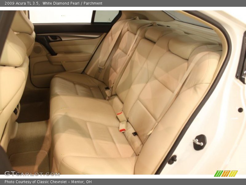 White Diamond Pearl / Parchment 2009 Acura TL 3.5