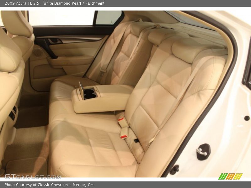 White Diamond Pearl / Parchment 2009 Acura TL 3.5