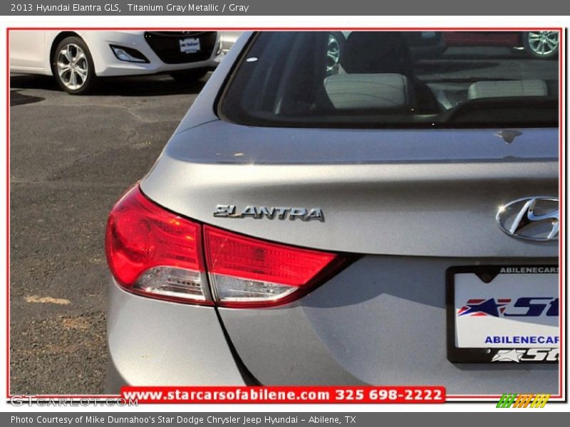 Titanium Gray Metallic / Gray 2013 Hyundai Elantra GLS