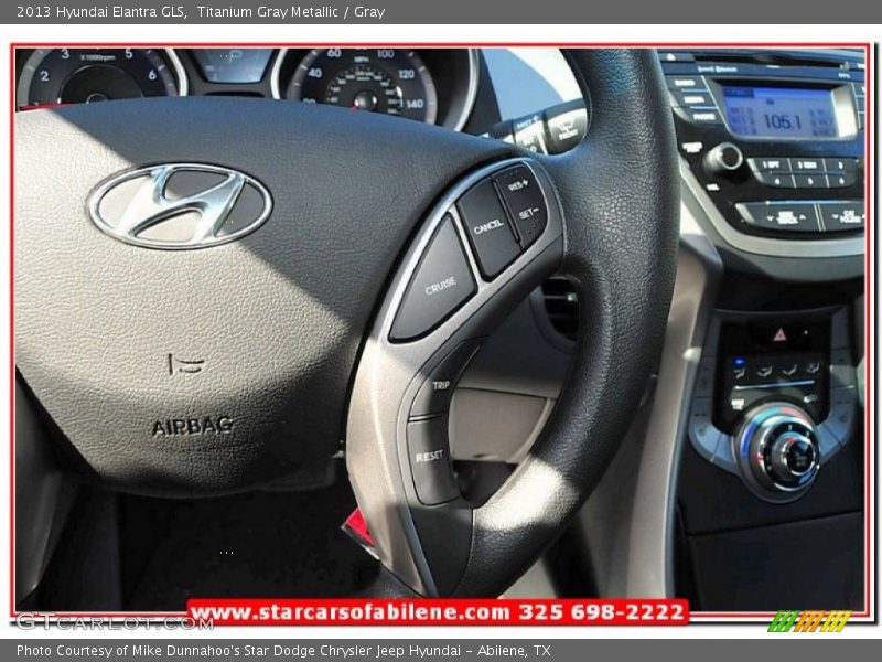 Titanium Gray Metallic / Gray 2013 Hyundai Elantra GLS