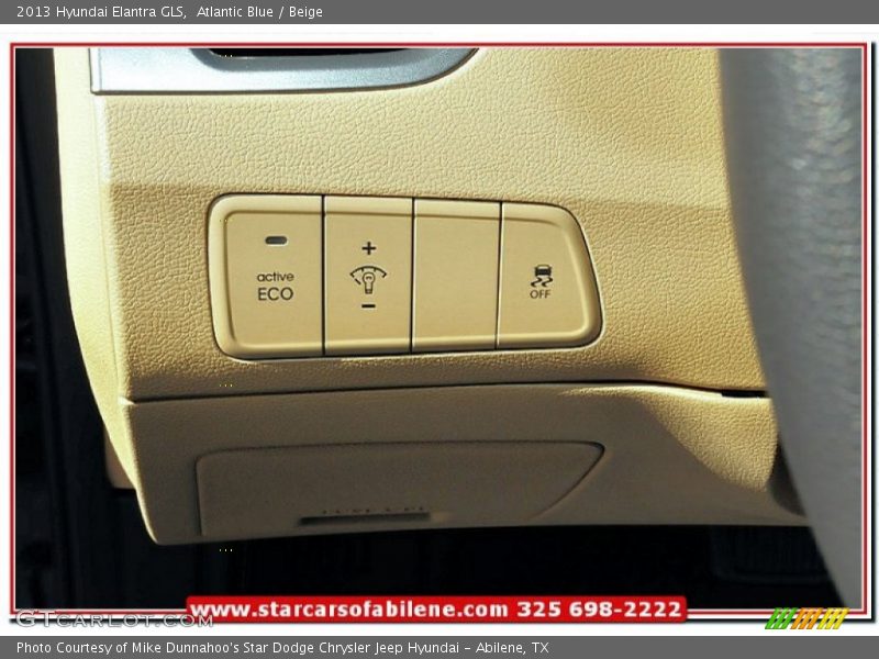 Atlantic Blue / Beige 2013 Hyundai Elantra GLS