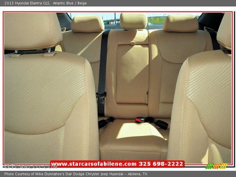 Atlantic Blue / Beige 2013 Hyundai Elantra GLS