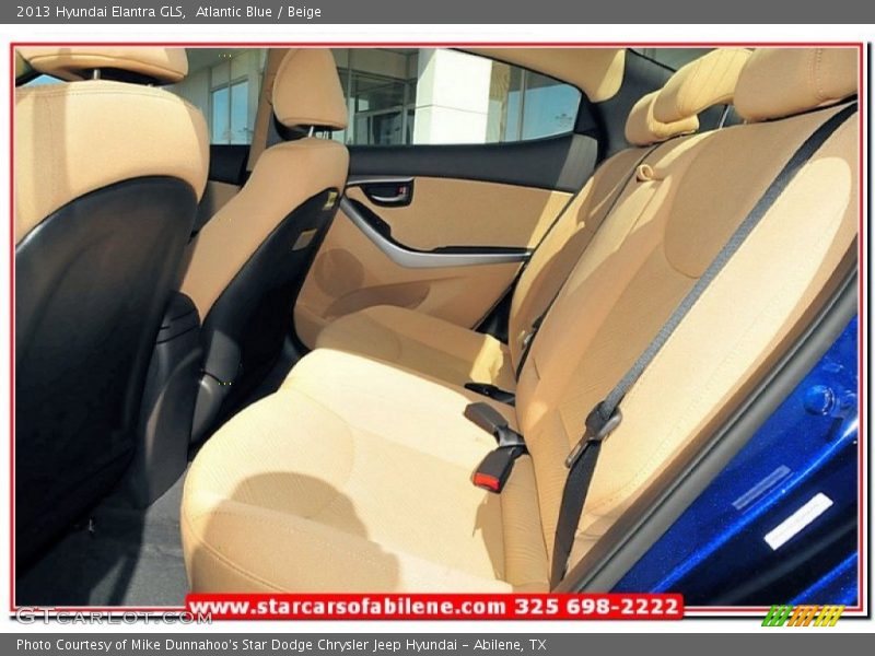 Atlantic Blue / Beige 2013 Hyundai Elantra GLS